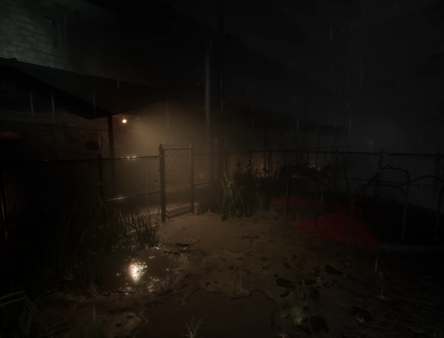 A rain-soaked Malaysian back alley